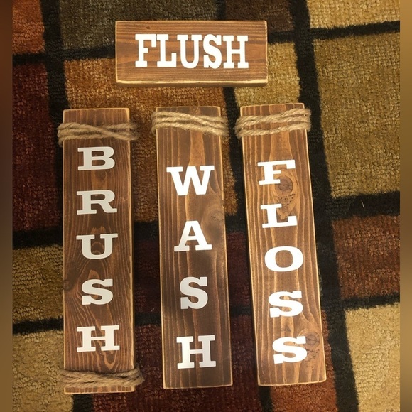 Wooden Bathroom Decor Set - Picture 7 of 7